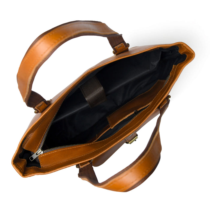 Classic Chic Genuine Leather Tote