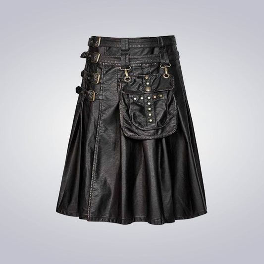 Cow Hide Gothic Kilt 2