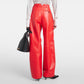 Baggy Style Leather Pants For Women