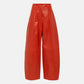 Baggy Style Leather Pants For Women