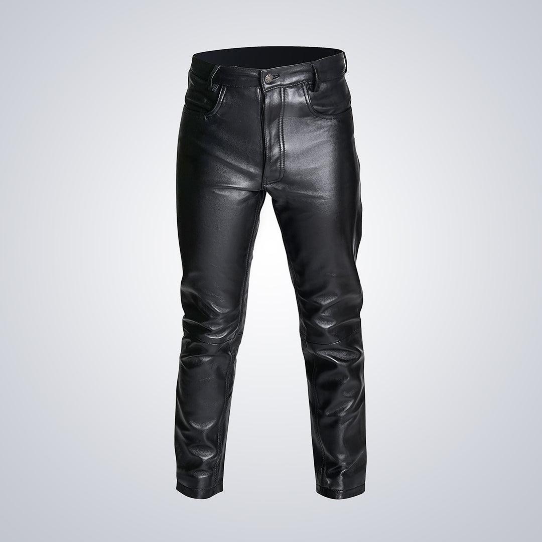 Black Leather Jeans - The Urban Tannery