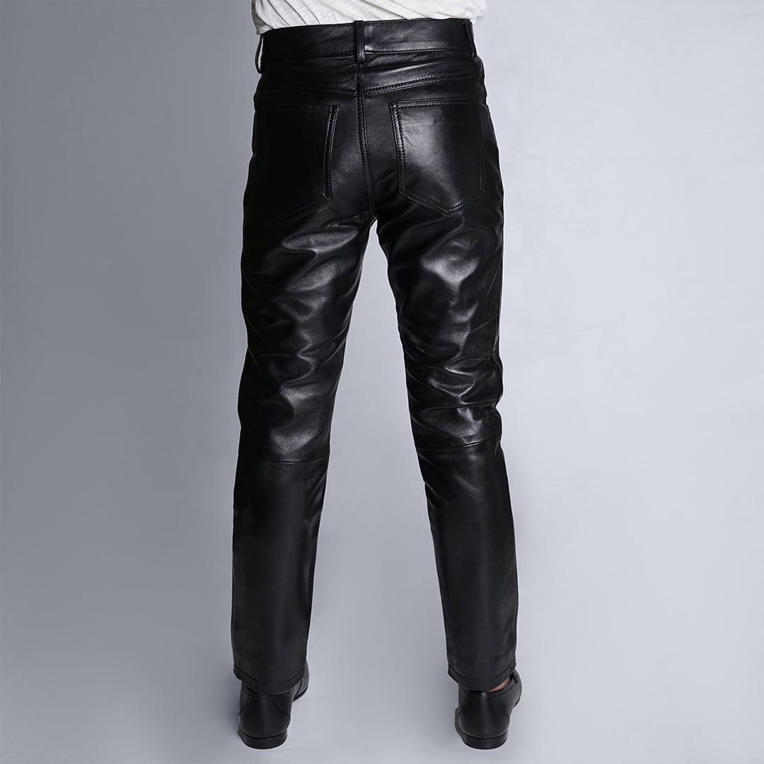 Black Leather Jeans 4