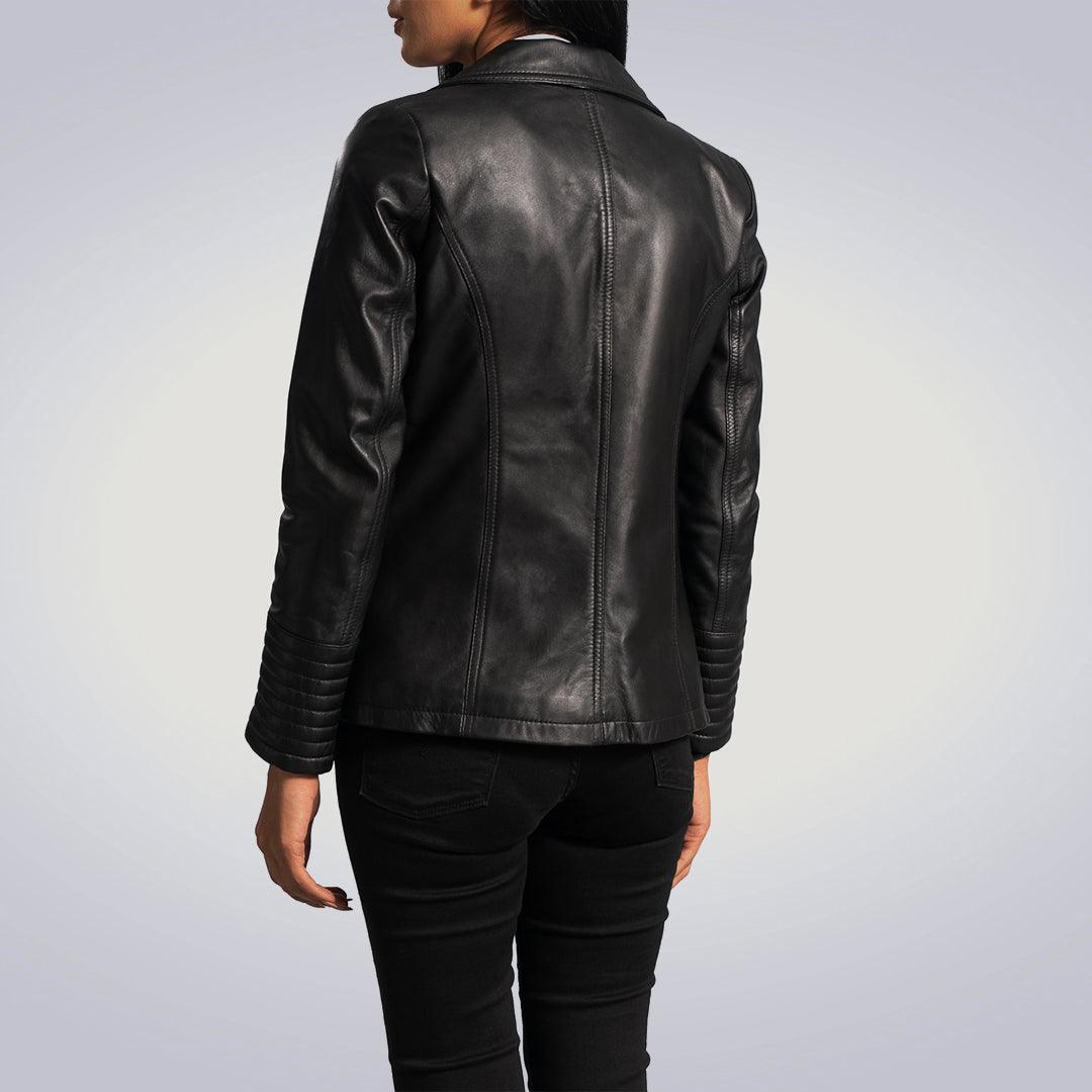Black Pleated Quilted Blazer - The Urban Tannery