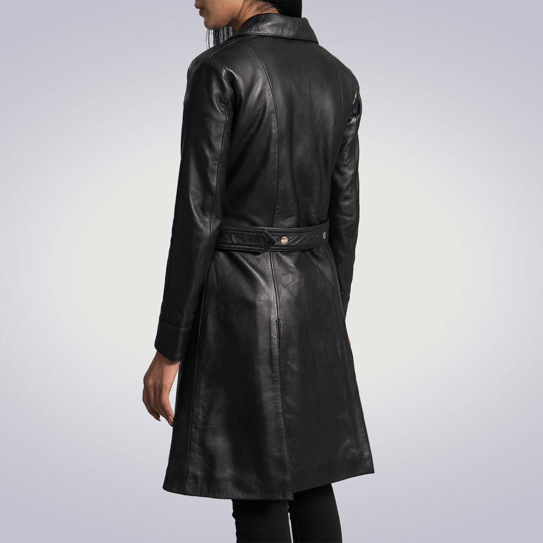 Black Leather Trench Coat - The Urban Tannery