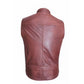 Browm Leather Vest For Men