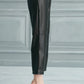 High Waist Leather Leggings with Pockets