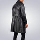 Rayson Black Duster Leather Coat 2