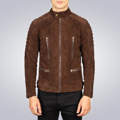 Men's Mocha Suede Bicker Jacket 1