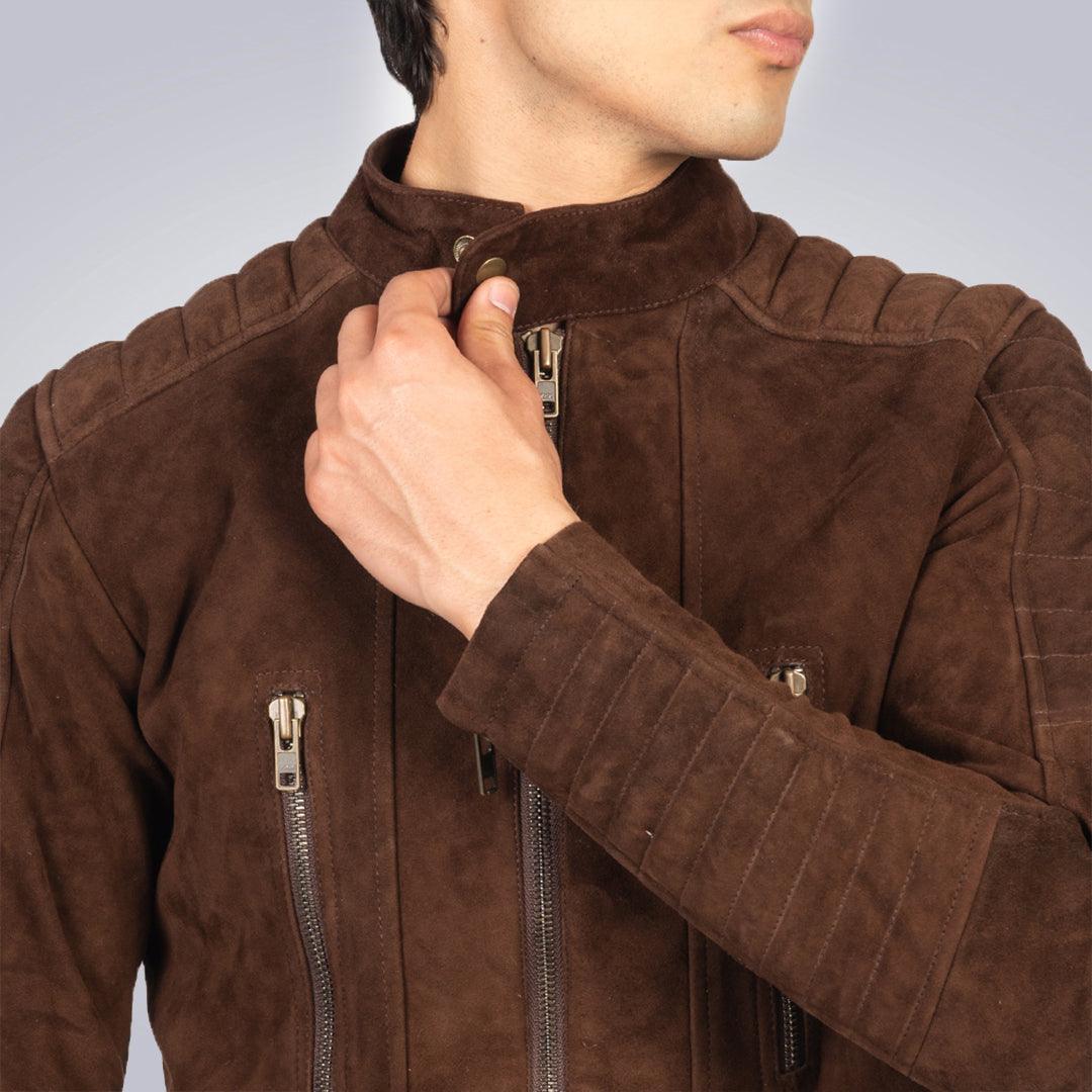 Men's Mocha Suede Bicker Jacket - The Urban Tannery