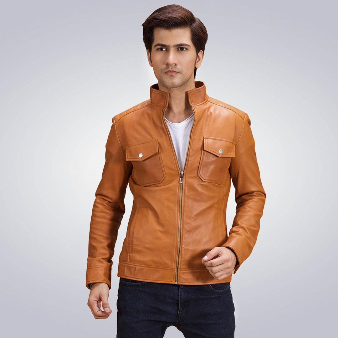 Men's troubled Racer Biker Jacket - The Urban Tannery