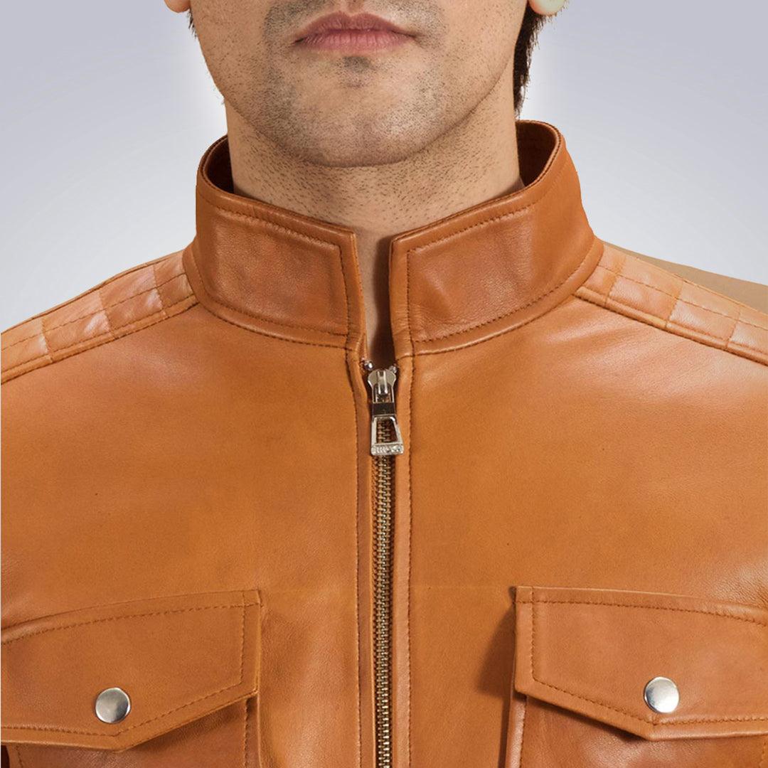 Men's troubled Racer Biker Jacket - The Urban Tannery