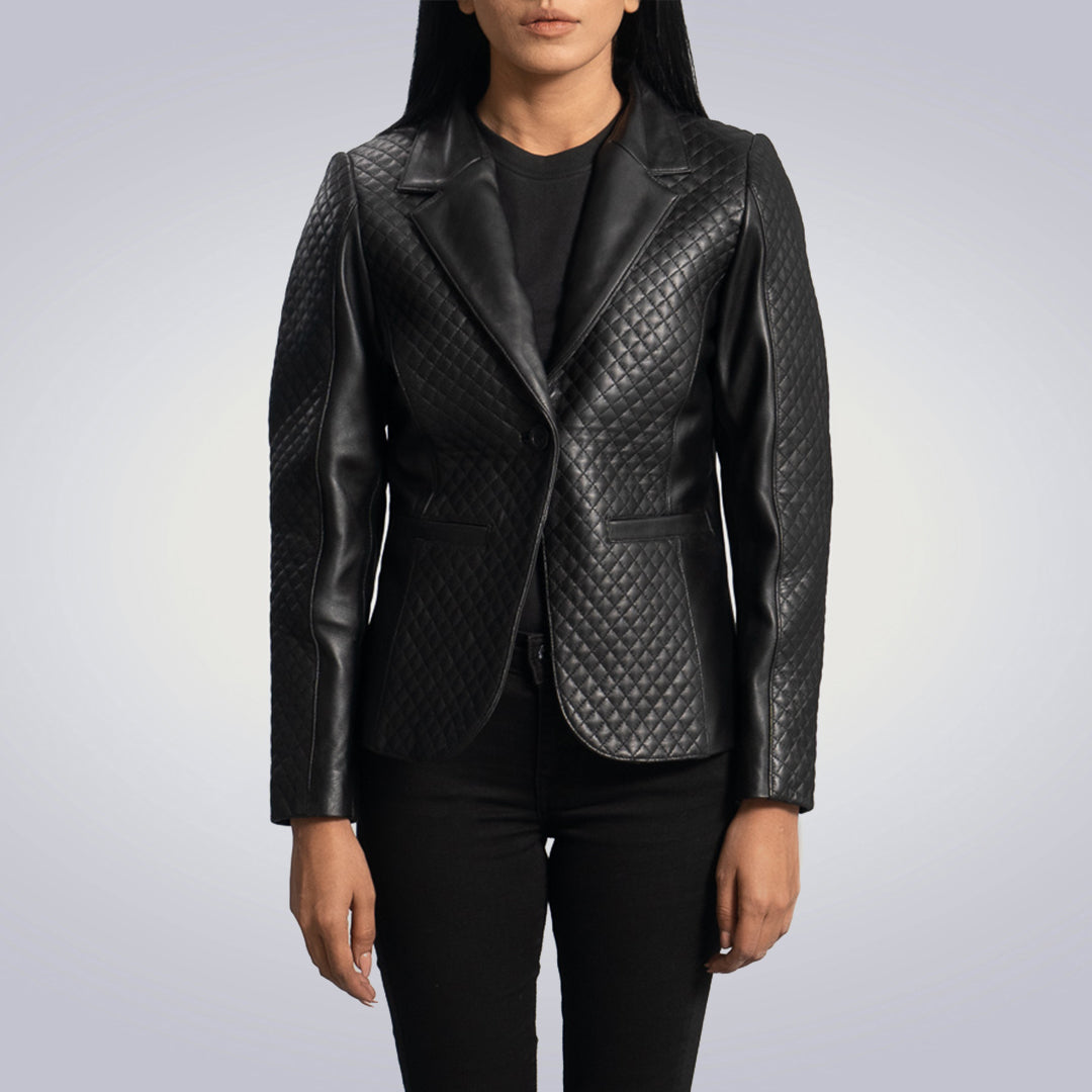 Women's Cora Quilted Leather Jacket 1