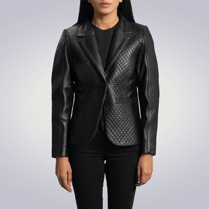 Women's Cora Quilted Leather Jacket 1