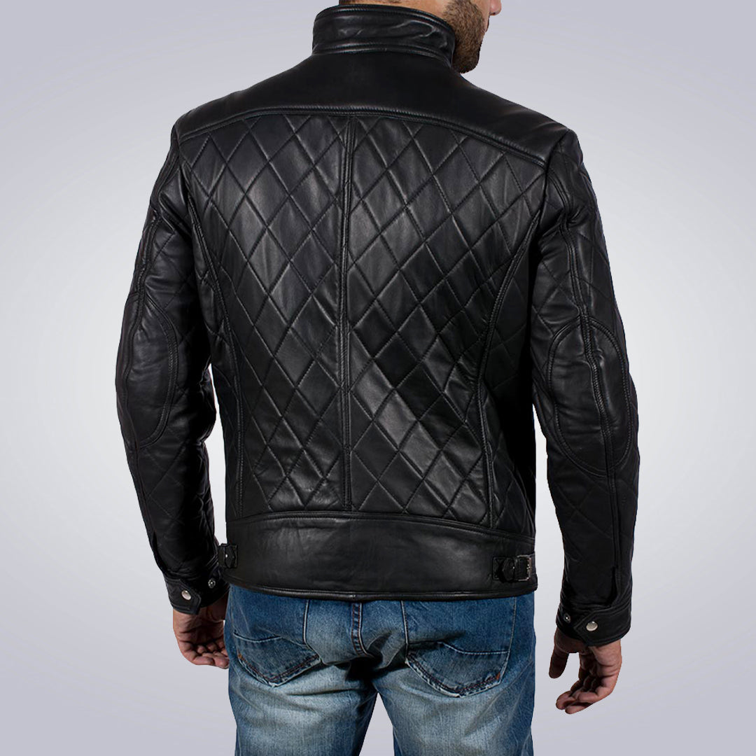 Mens Equilibrium Leather Jacket 2