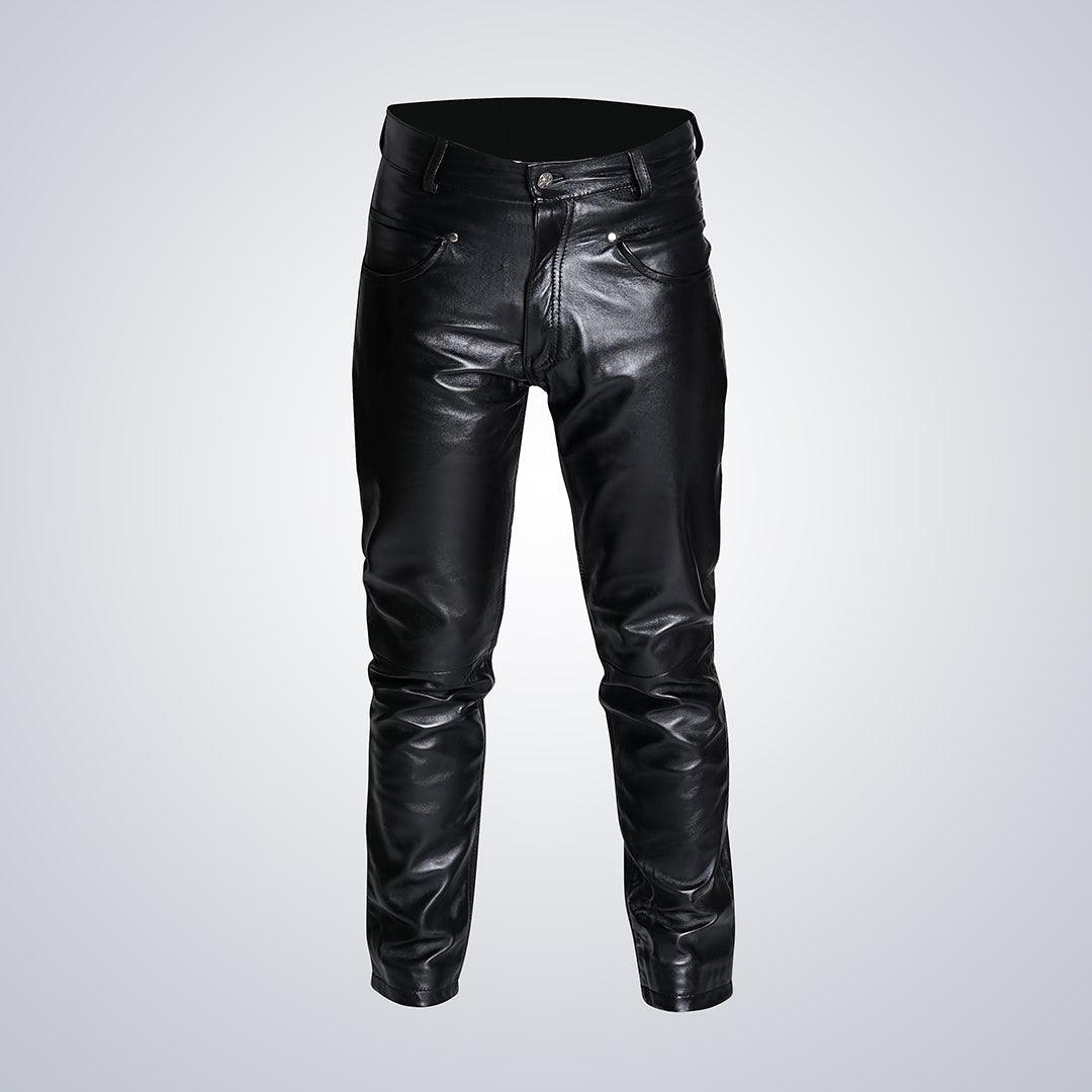 Lambskin Black Leather Pants - The Urban Tannery