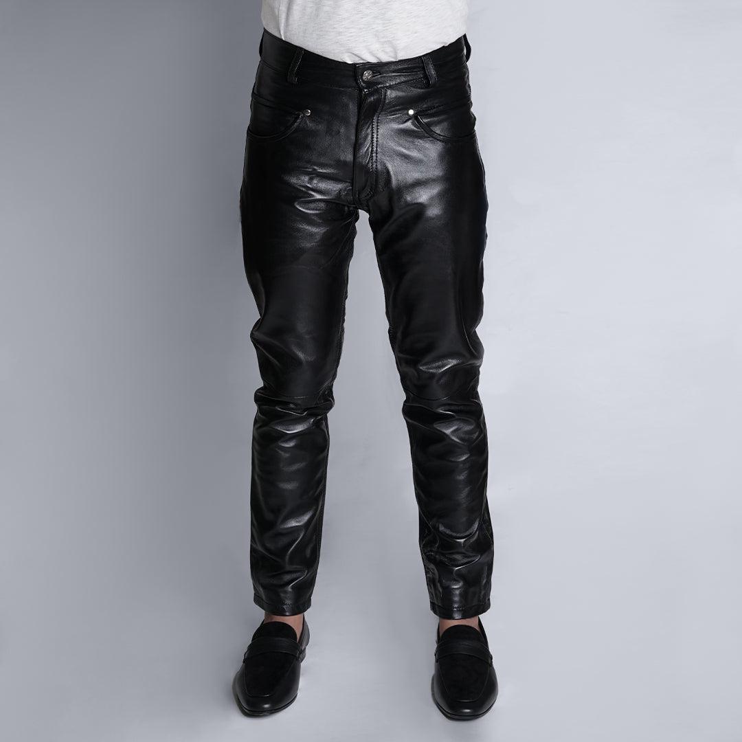 Lambskin Black Leather Pants - The Urban Tannery