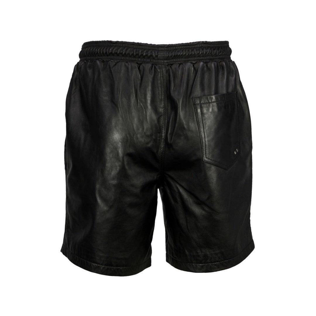 Summer Leather Shorts With Hook And Loop Closer - The Urban Tannery