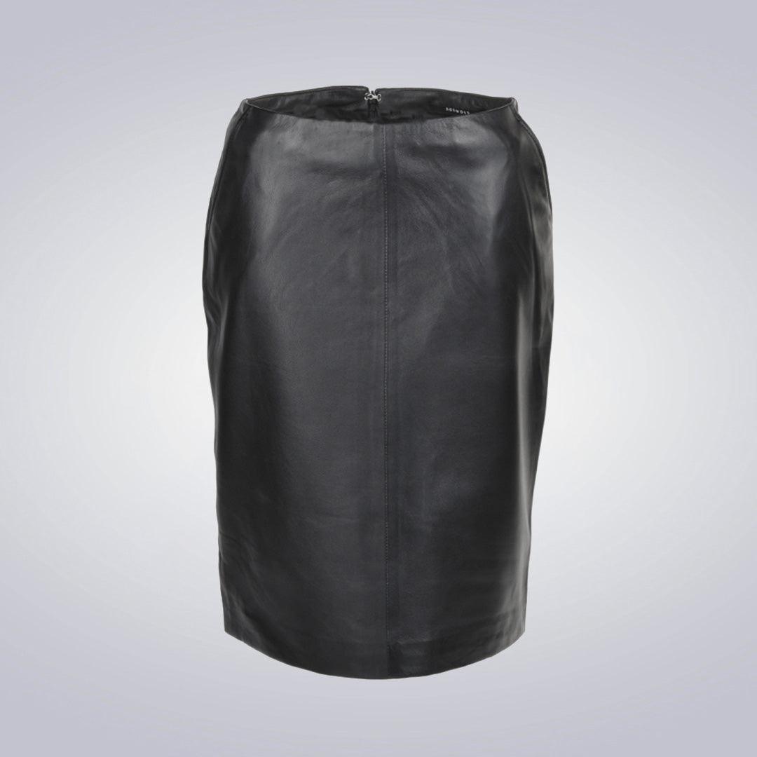 Black Leather Pencil Skirt - The Urban Tannery
