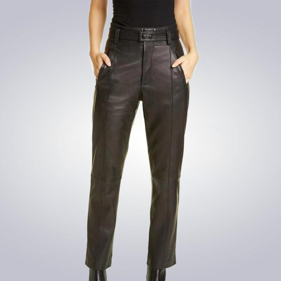 Sasha Balck Leather Pants - The Urban Tannery