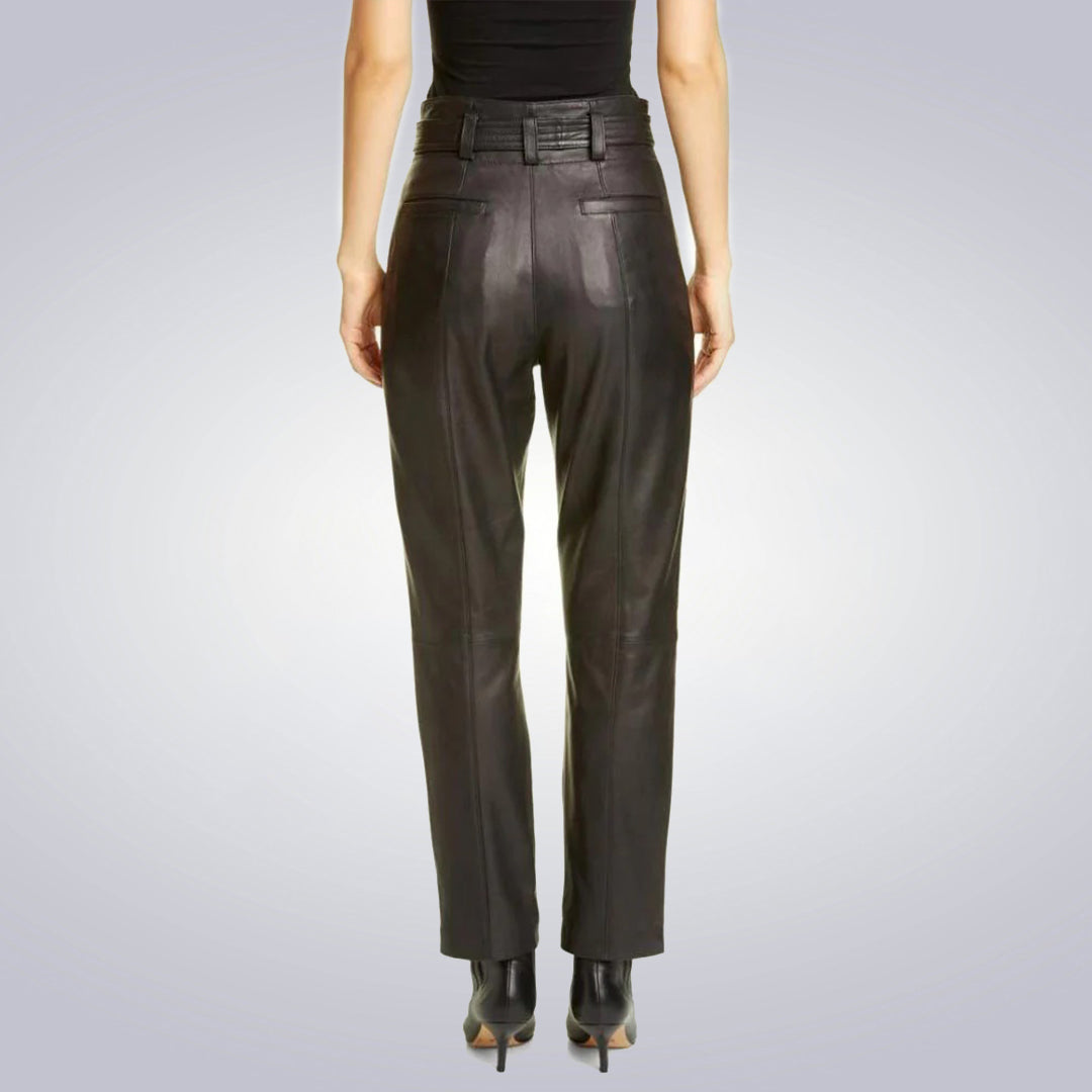 Sasha Balck Leather Pants 2