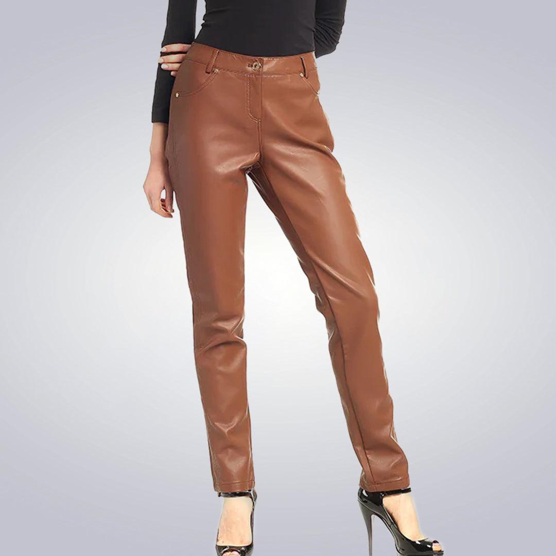 Classic Tan Leather Jeans - The Urban Tannery