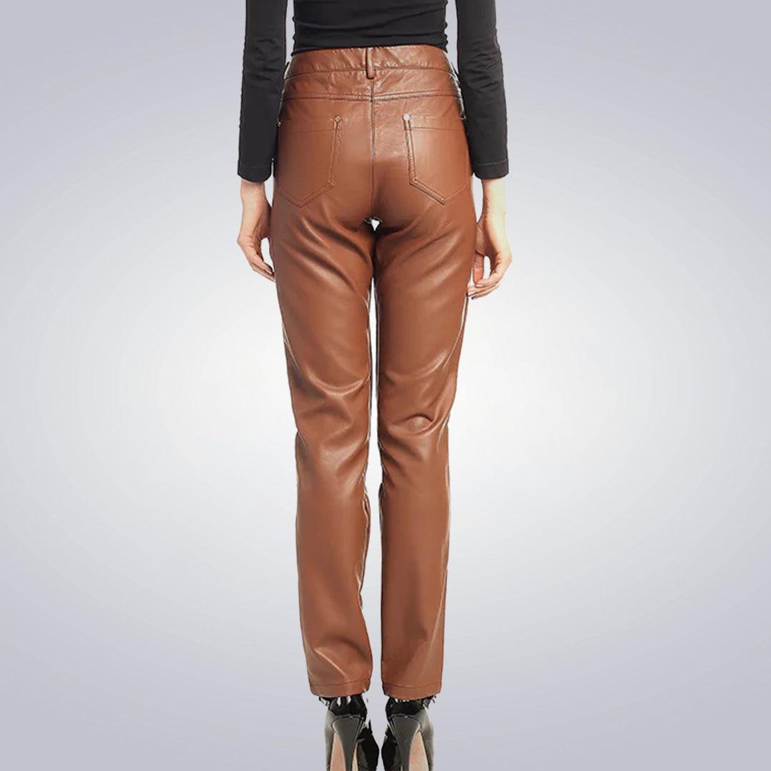 Classic Tan Leather Jeans - The Urban Tannery