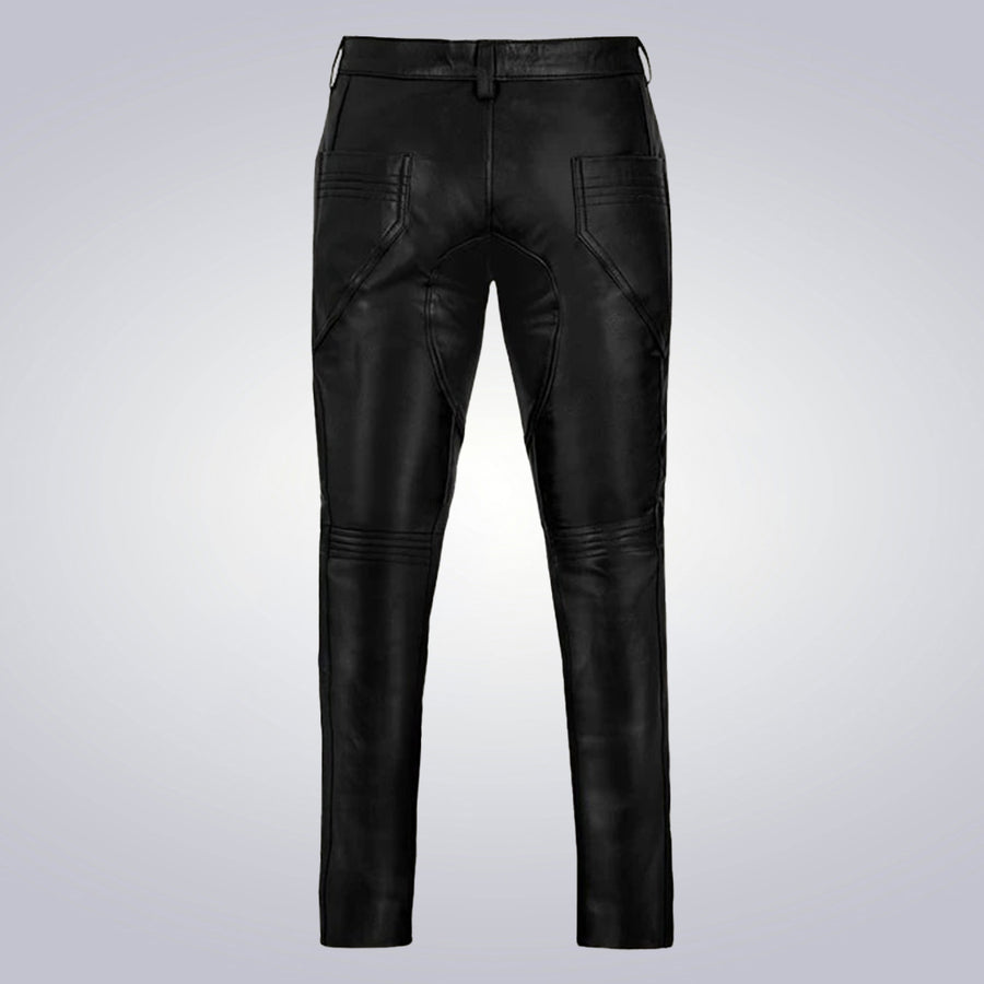 Men's Foxhill Straight Black Leather Pants – The Urban Tannery