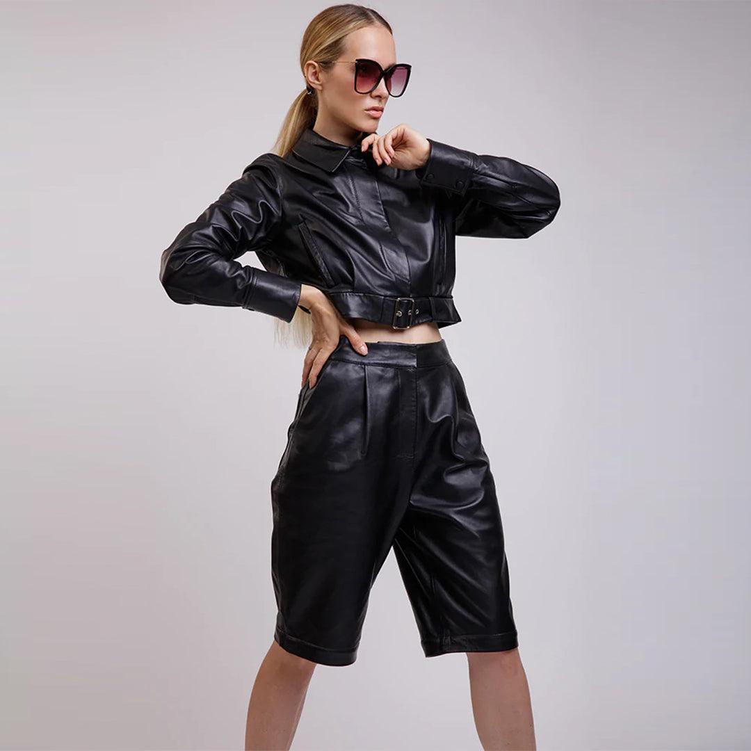 UT Real Leather Short for Women - The Urban Tannery
