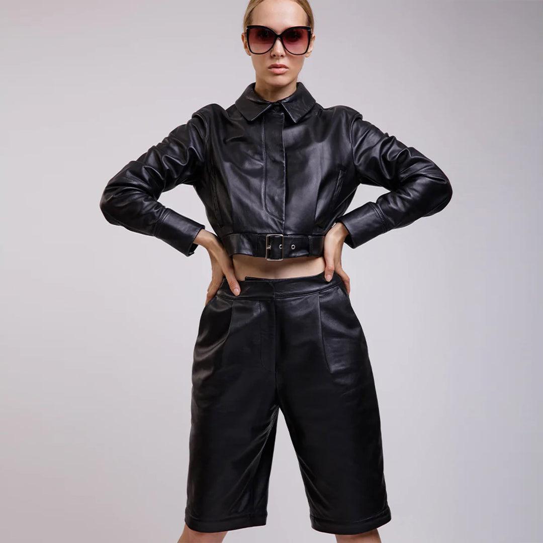 UT Real Leather Short for Women - The Urban Tannery
