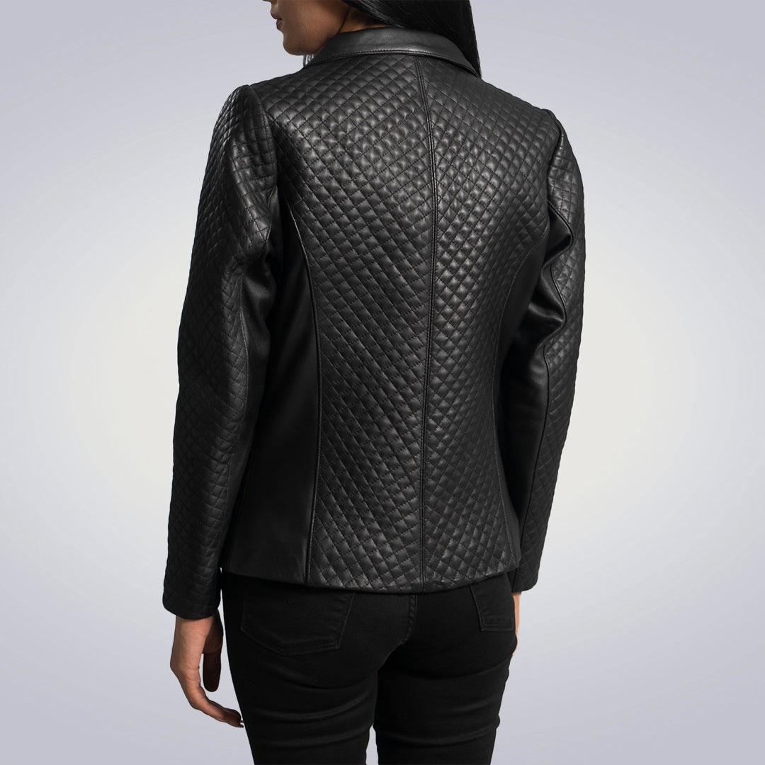 Black Quilted Blazer - The Urban Tannery