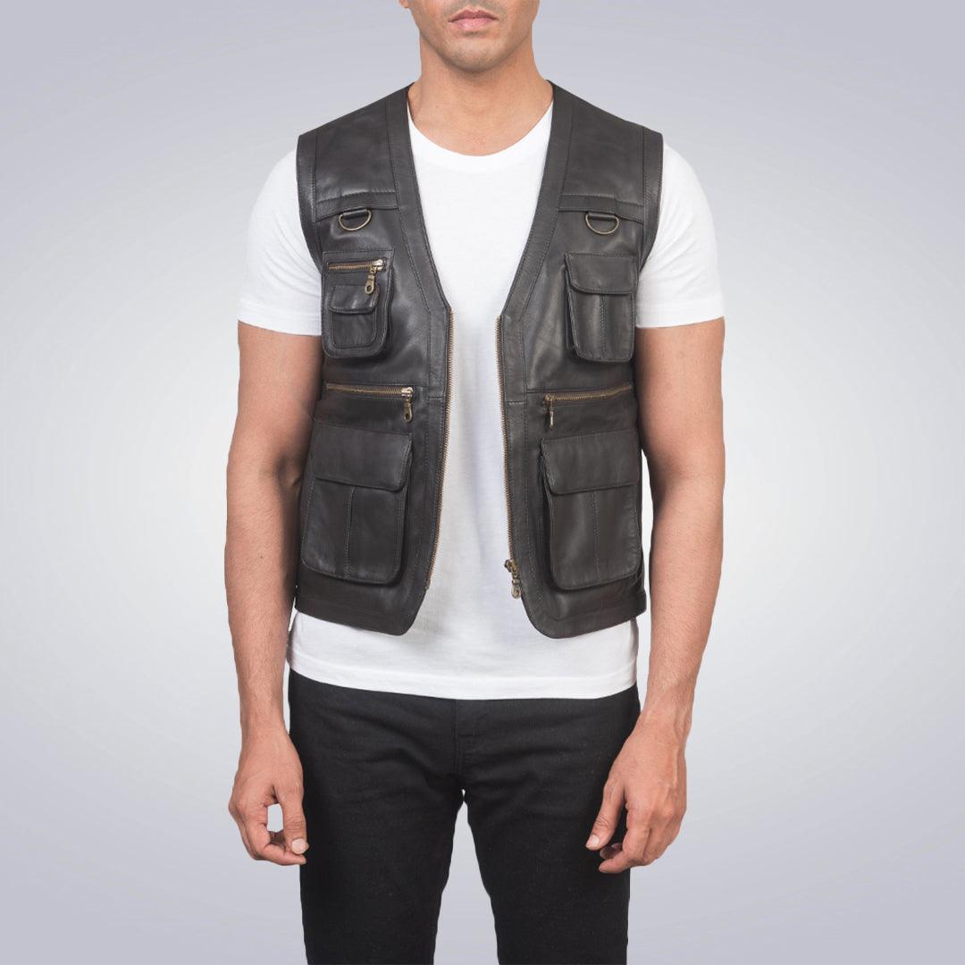 Safari Leather Vest - The Urban Tannery
