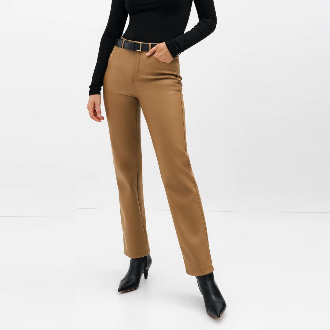 Straight Leg Lambskin Leather Pants - The Urban Tannery