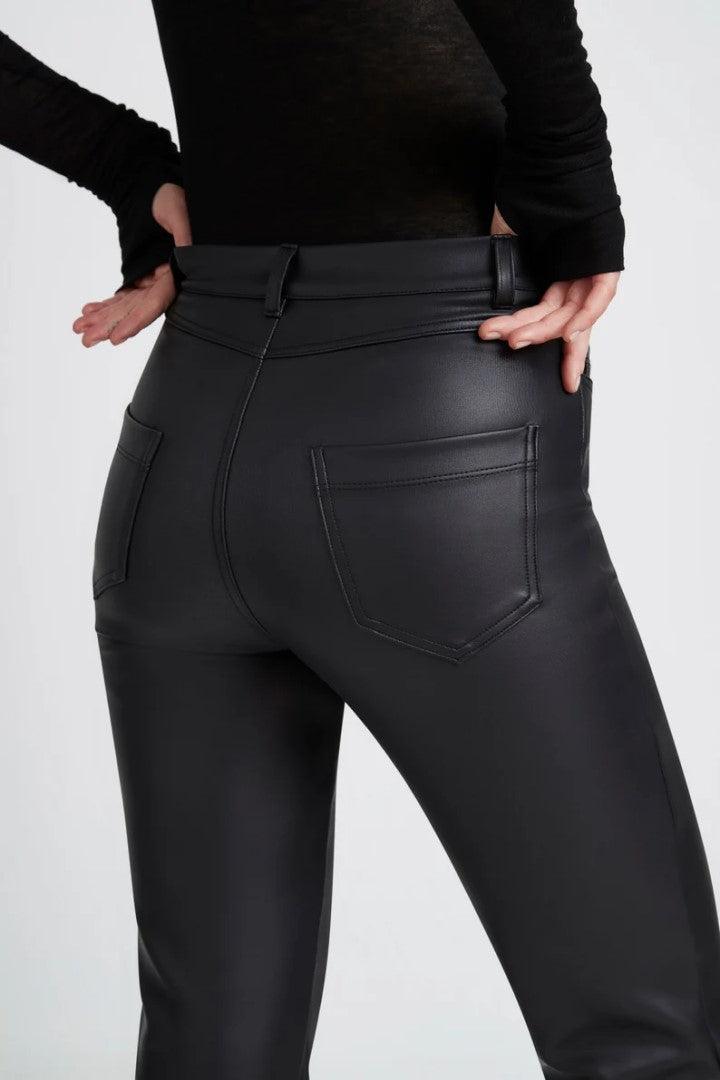 Matte Black Leather Pants, Vinci Pants - The Urban Tannery