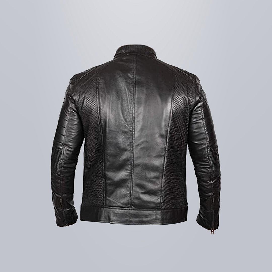 UT Black Leather Fashion Jacket - The Urban Tannery