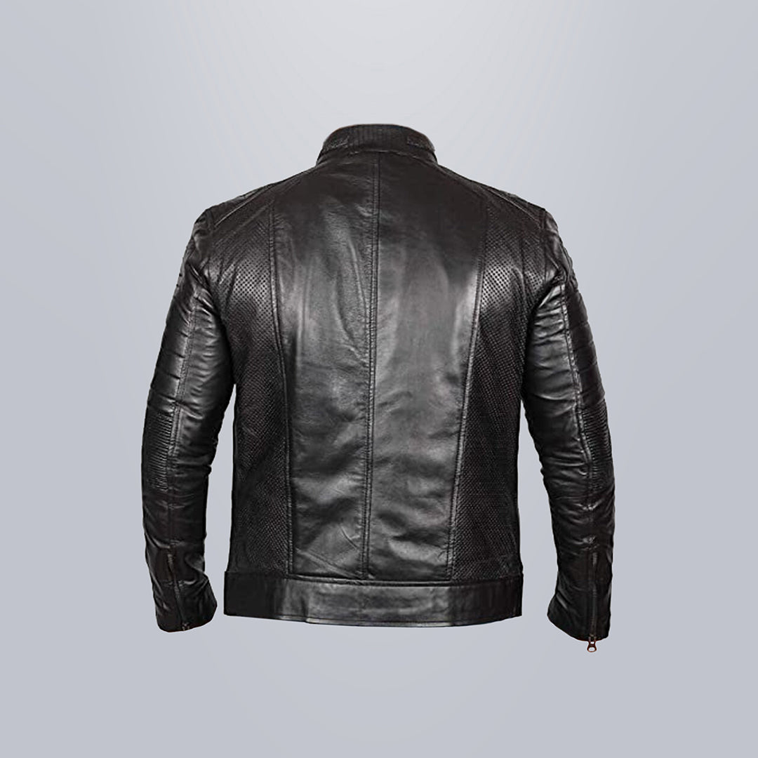 UT Black Leather Fashion Jacket 3