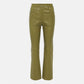 Leather pant for women in olive color