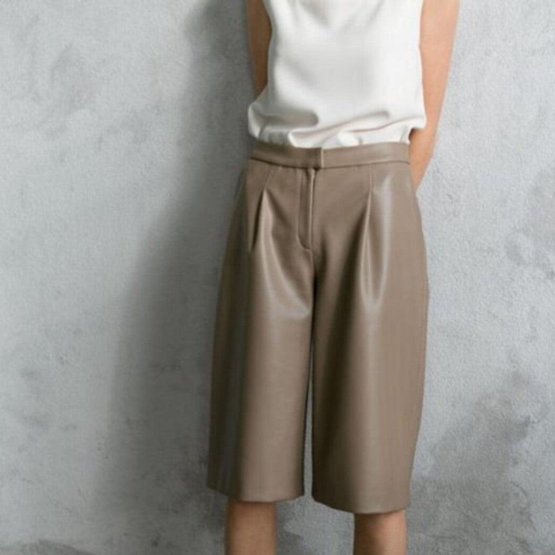 Leather Shorts In Classy Design - The Urban Tannery