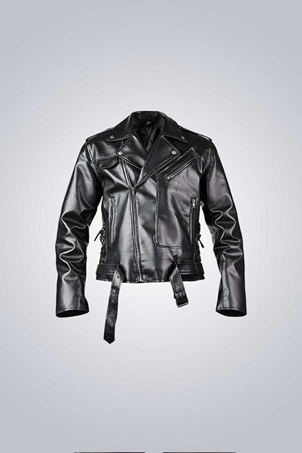 UT Black Vintage Motorcycle Leather Jacket - The Urban Tannery
