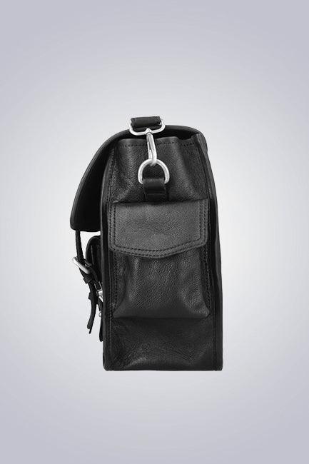 Black Leather Laptop Bag - The Urban Tannery