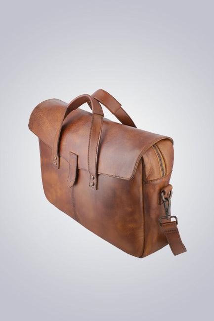 Brown Leather Executive Bag - The Urban Tannery