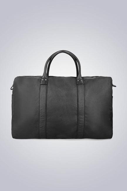 UT Elite Black Leather Bag - The Urban Tannery