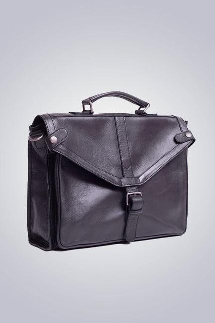 UT Black Leather Executive Bag - The Urban Tannery