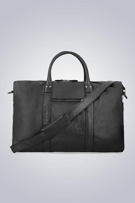 UT Elite Black Leather Bag - The Urban Tannery
