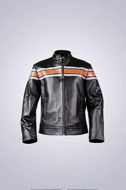 UT Classic Jack Leather Biker Jacket