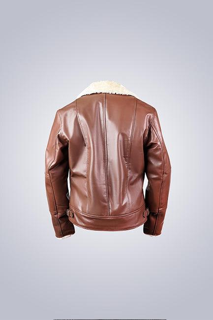 UT Shearling Brown Leather Jacket - The Urban Tannery