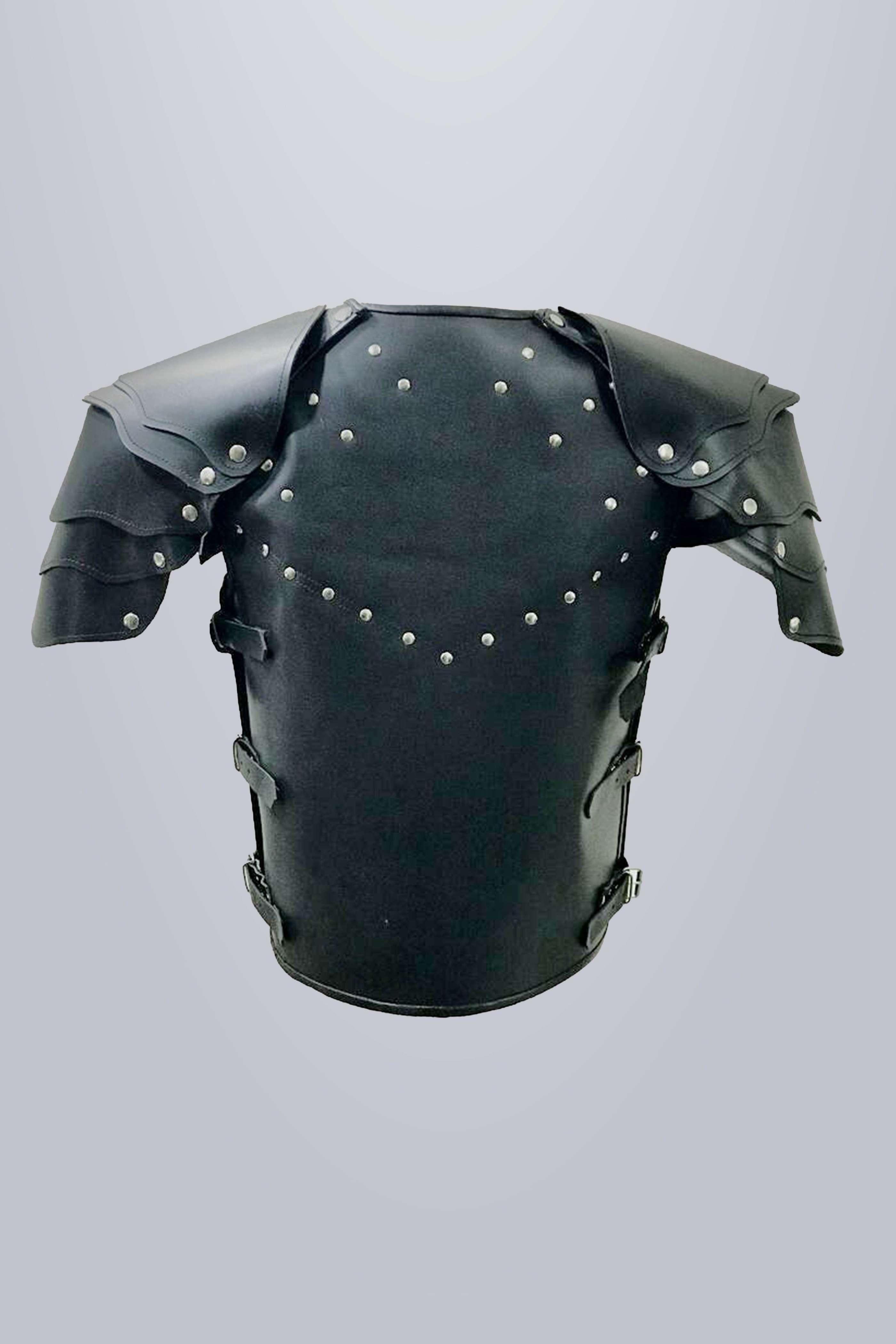 Men's Leather Armour-Black - The Urban Tannery