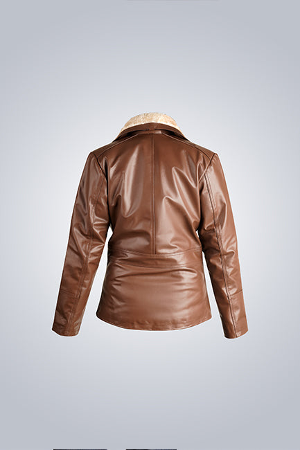 Brown Genuine Leather Motorcycle Jacket