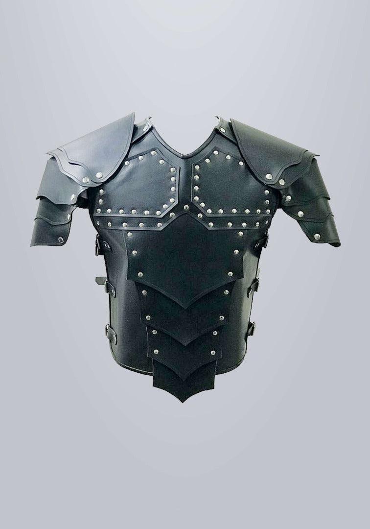 Men's Leather Armour-Black - The Urban Tannery