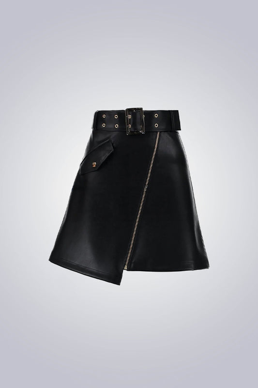 Black Belted Skirt