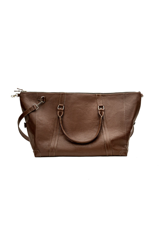 Brown Leather Travel Bag